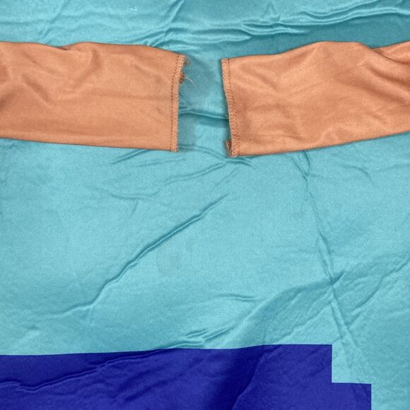 Minecraft Original Steve Costume Shirt - Tunic Blue Brown Mojang Classic Size M - Picture 11 of 11